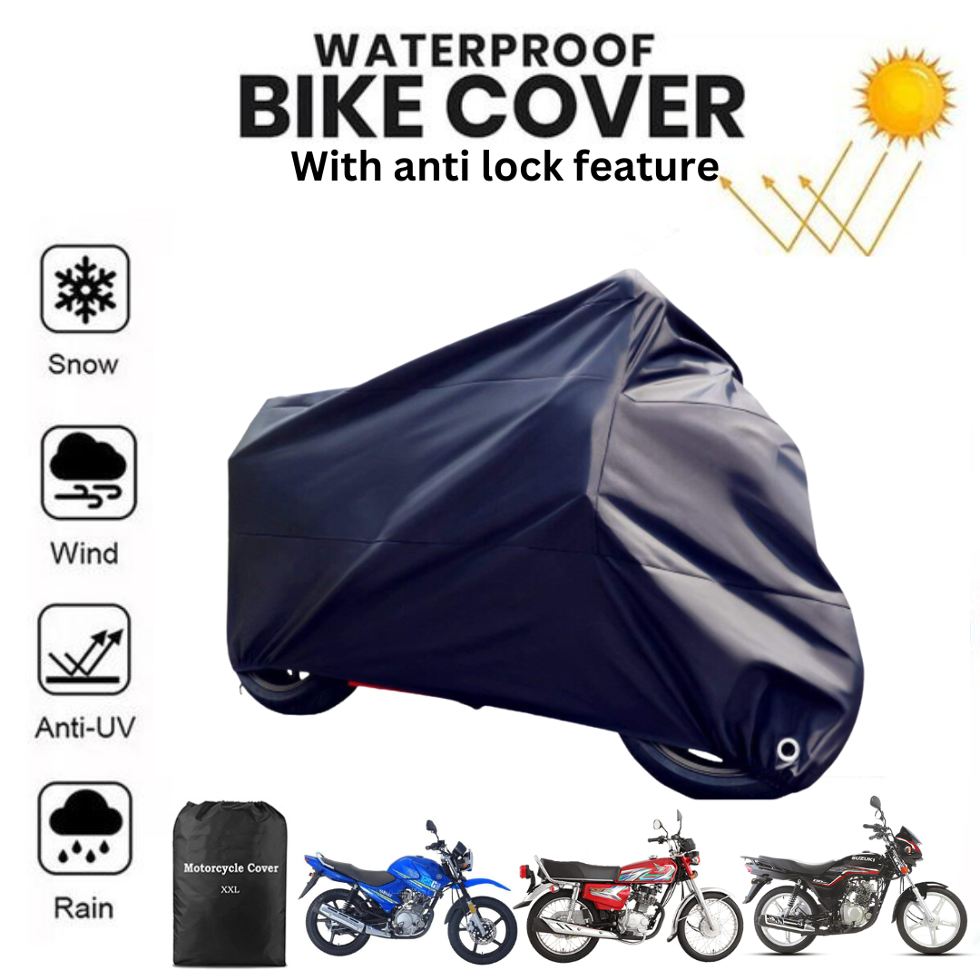 Bike Cover Dust & Water Proof | Universal 70 And 125 Scratch & Rust Proof Cover